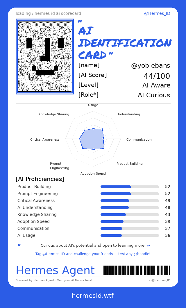 @yobiebans AI ID Card